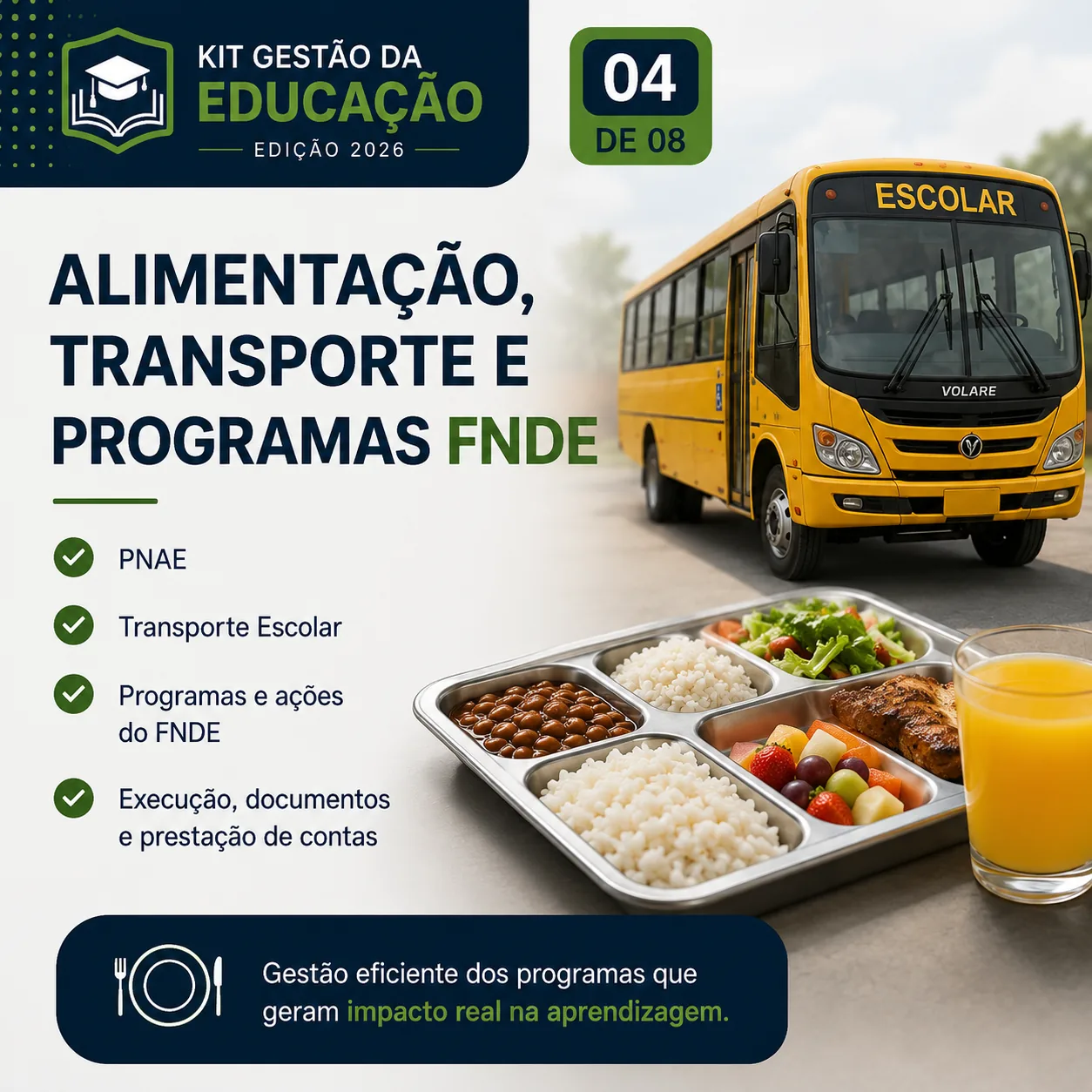 Exemplo de materiais do Kit